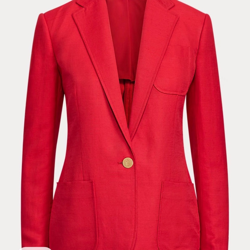 Lauren Raphael Lauren  Single-Button Blazer Jacket